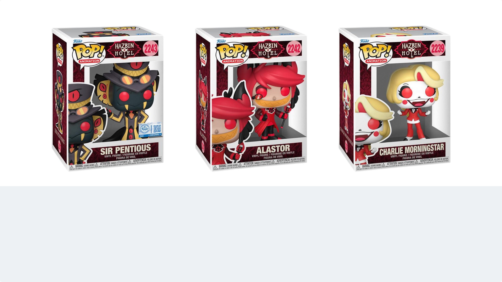 地狱客栈 FUNKO Pop! 公仔 3 款精选 日本代购：Sir Pentious、Alastor 与 Charlie