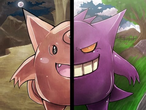 28. Gengar is a shadow-like Pokemon, and this "shadow" might be responsible for looking so similar to Clefable.