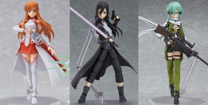 Sword Art Online Figma Figures – Asuna, Kirito, and Sinon