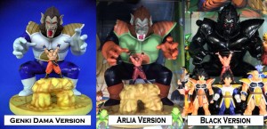 ZEEM Diorama Model – Great Ape Vegeta and Goku: Genki Dama, Arlia, Black, and White Versions