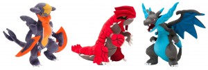 Limited Edition Pokemon Plushies: Blazikin, Charzard X & Y, and Garchomp