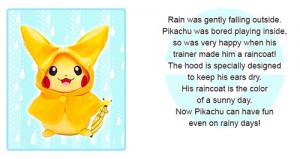 Pokemon Center Monthly Pikachu Raincoat Plush Toy