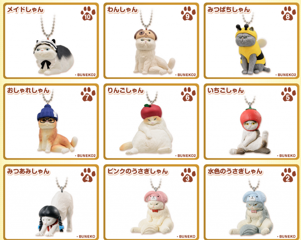 Toy Gacha Gashapon Gas Mask Japan Import Set Of 6 