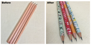 Washi Tape Pencil cover