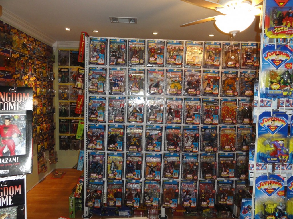 displaying action figures