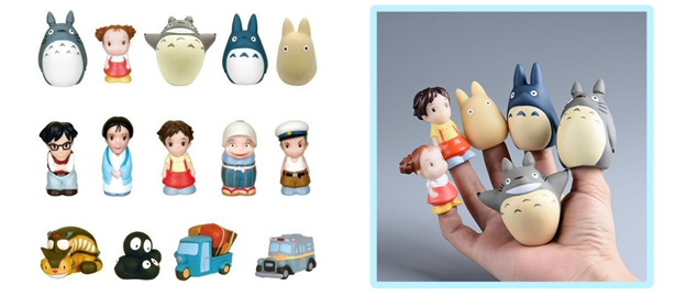 totoro finger puppets