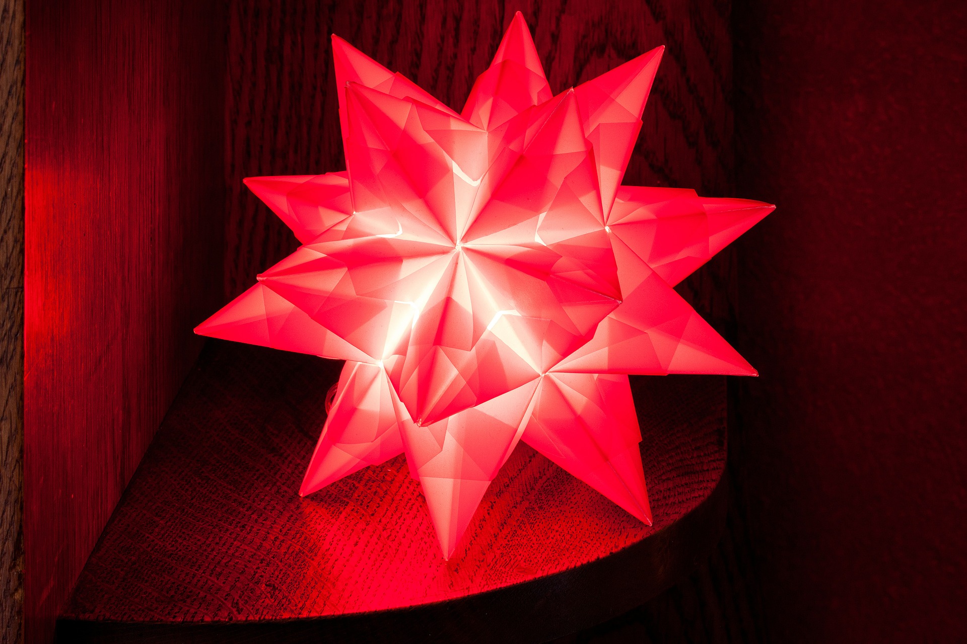 origami cellophane lamp