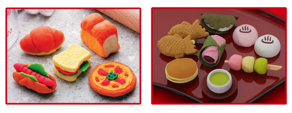 “Tasteful” Iwako Erasers