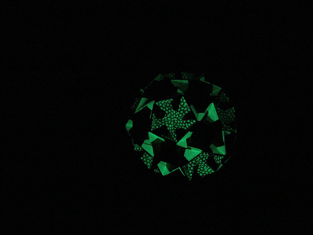 glow in the dark origami paper