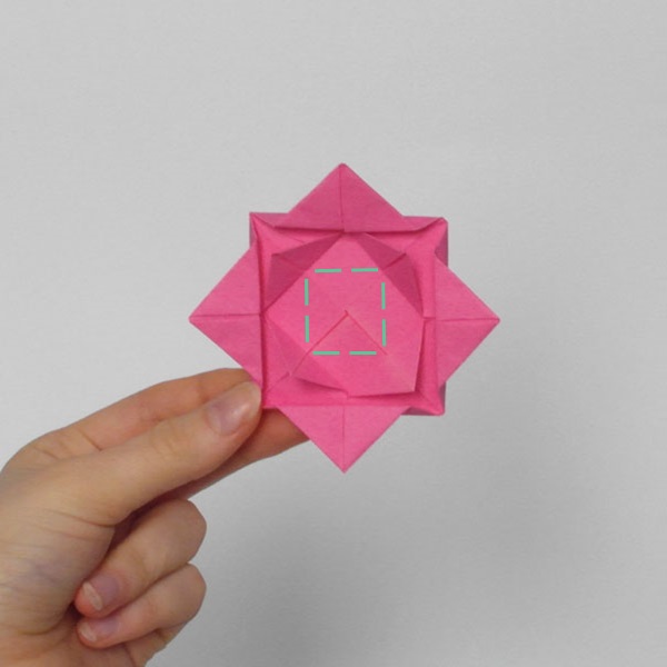 origami rose step 7