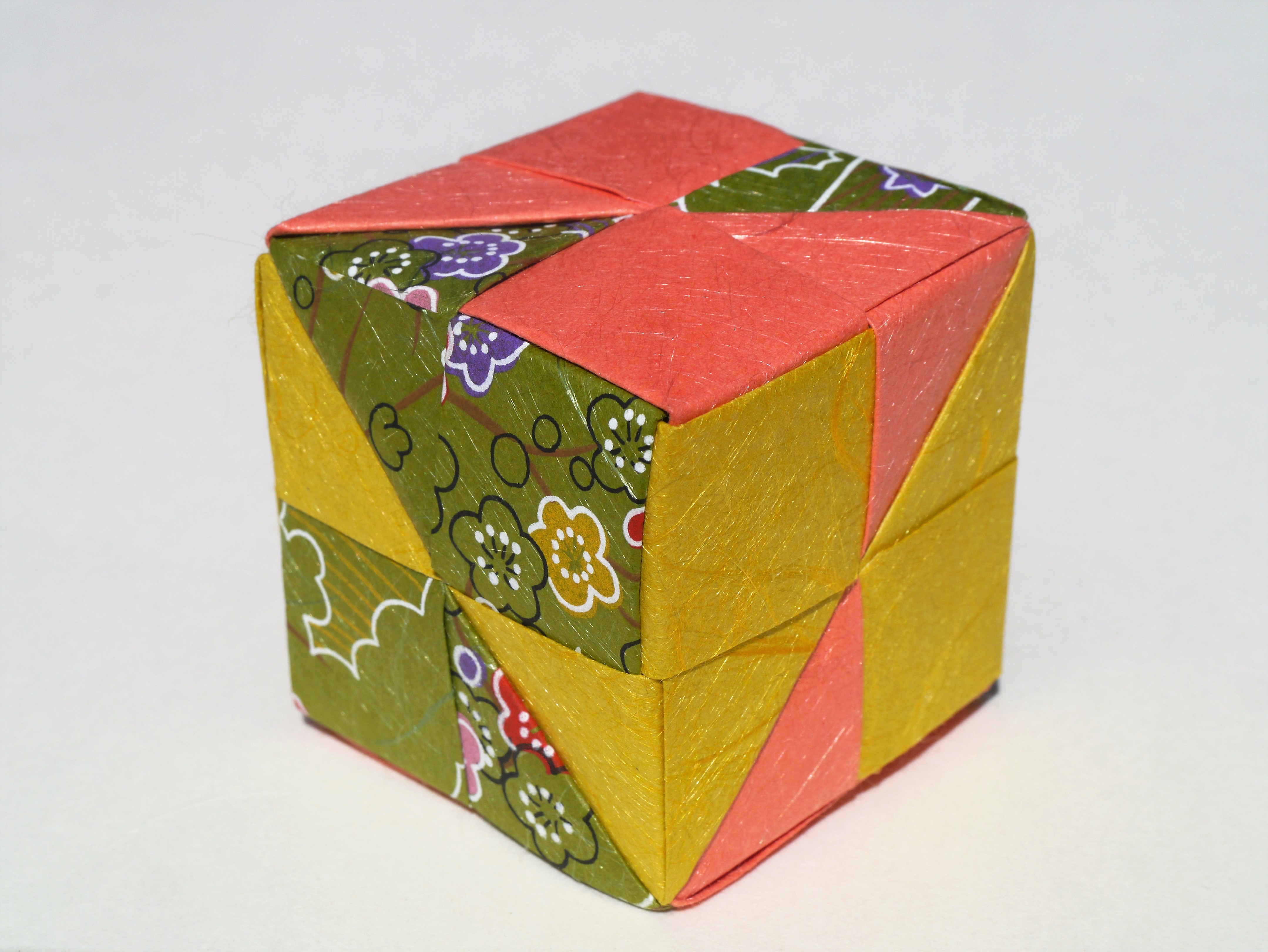 You just learned how to make an origami cube!