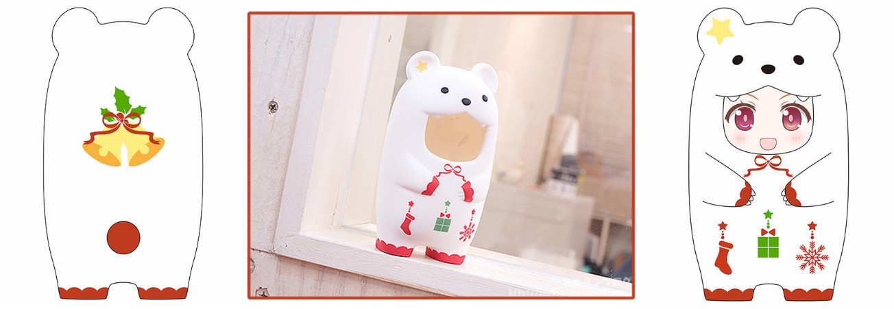 Nendoroid More – Face Parts Case: Christmas Polar Bear Ver.