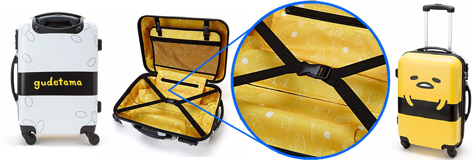 Gudetama suitcase cheap