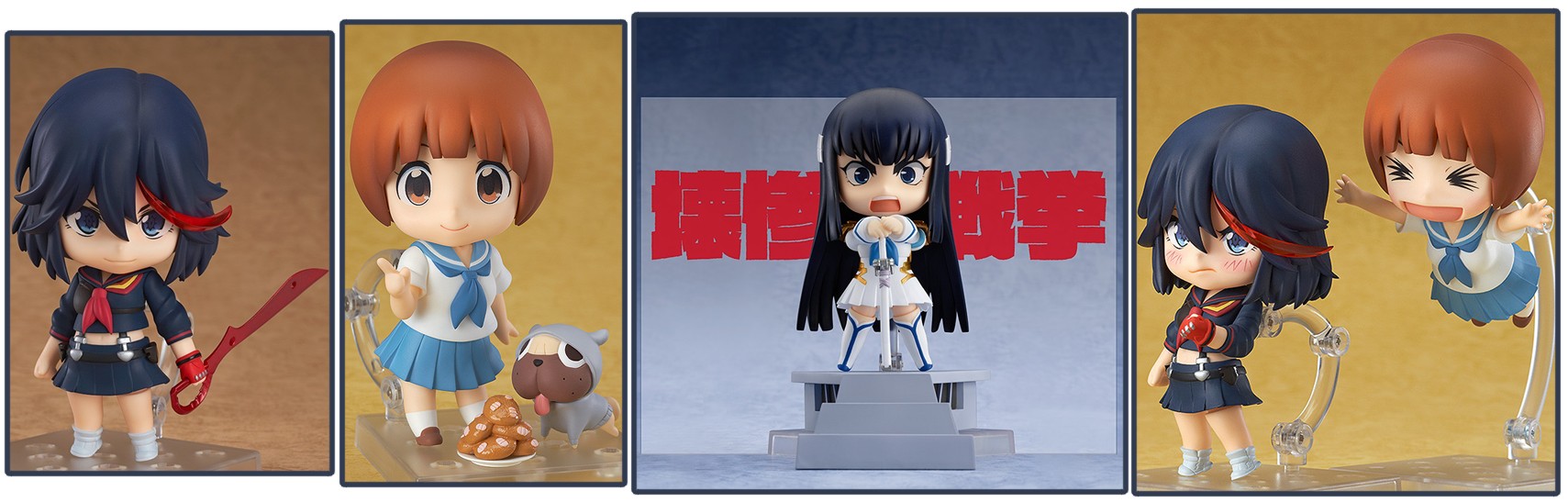 Good Smile Company – Kill la Kill: Satsuki Kiryuin, Mako Mankanshoku, & Ryuko Matoi Nendoroids