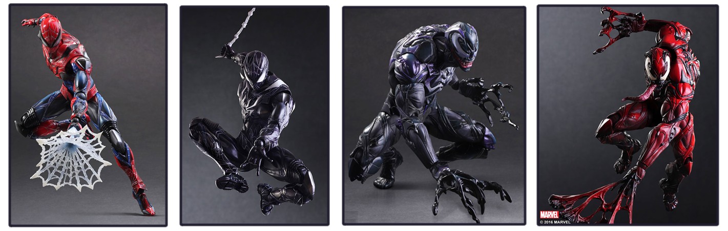 Variant Play Arts Kai – Spider-Man & Venom Figures