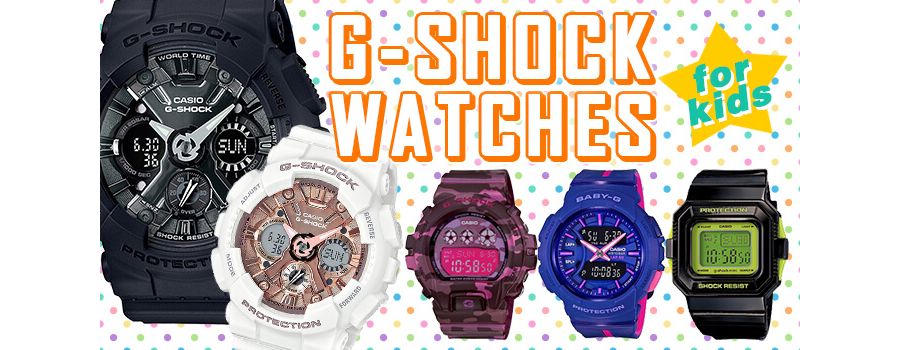 G Shock Watches for Kids 10 Timepieces for Little Wrists One Map by FROM JAPAN