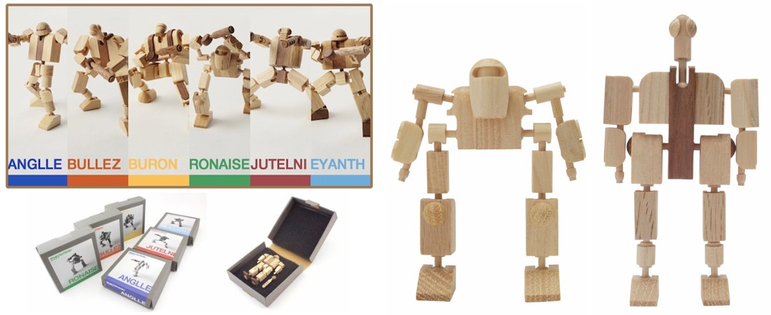 wooden action figures