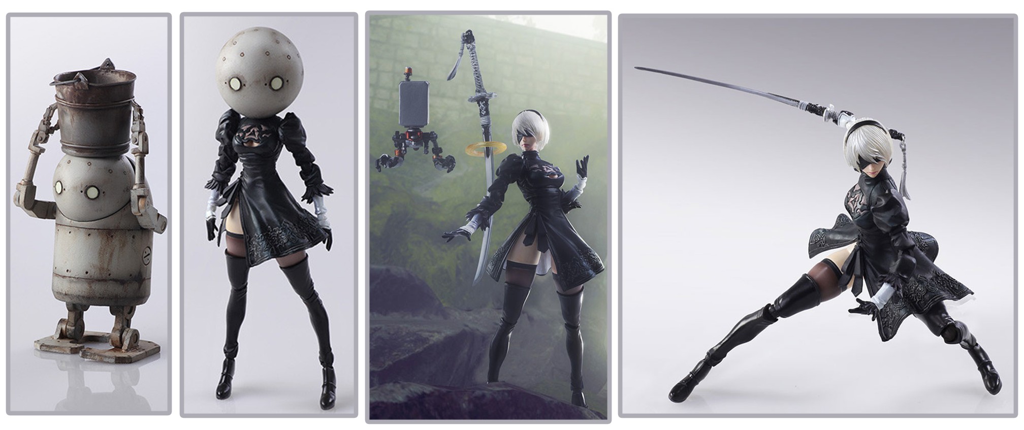 Square Enix Nier Automata Bring Arts: 2B & Machine Lifeform Action Figure