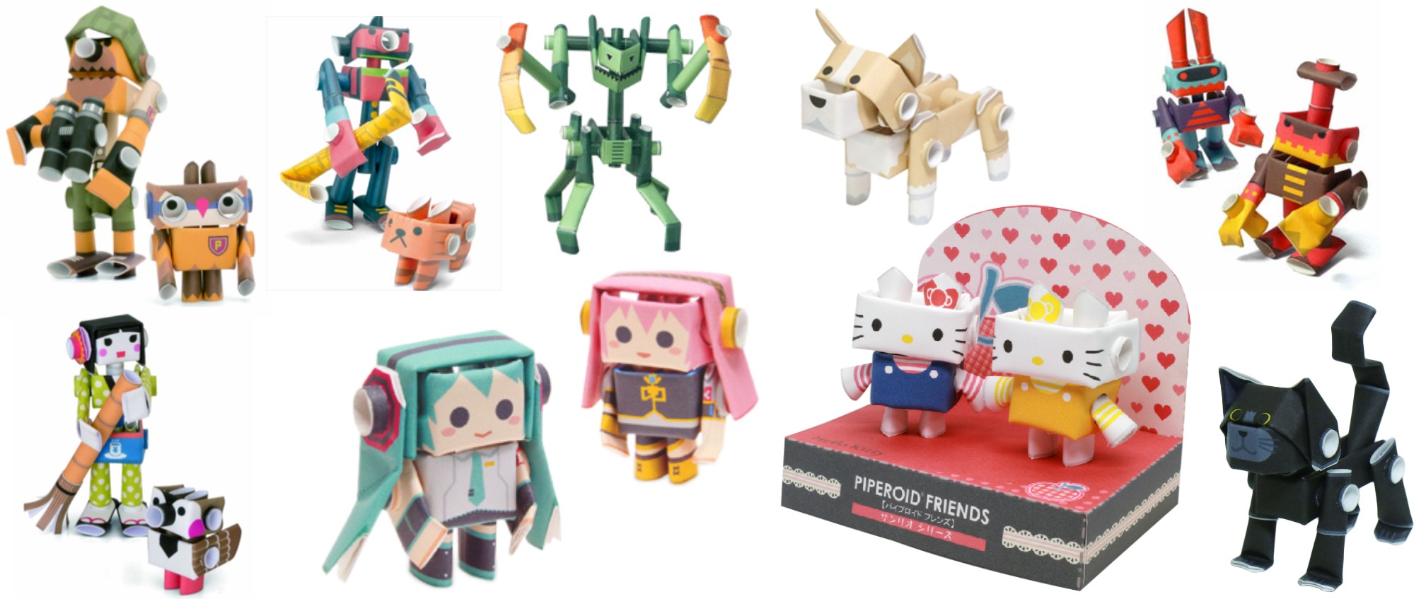 Piperoid Character Paper Craft Kits