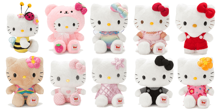 Hello kitty store 45th anniversary plush