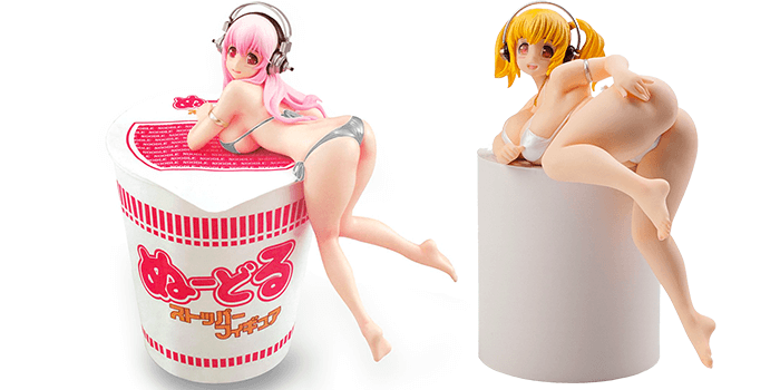 Super Sonico and Super Pochaco Noodle Stoppers