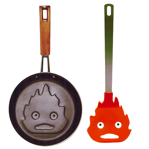 Howl’s Moving Castle Calcifer Frying Pan and Spatula