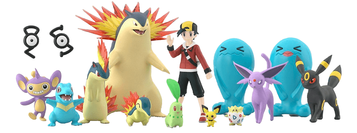 Pokemon Scale World Johto Region Set