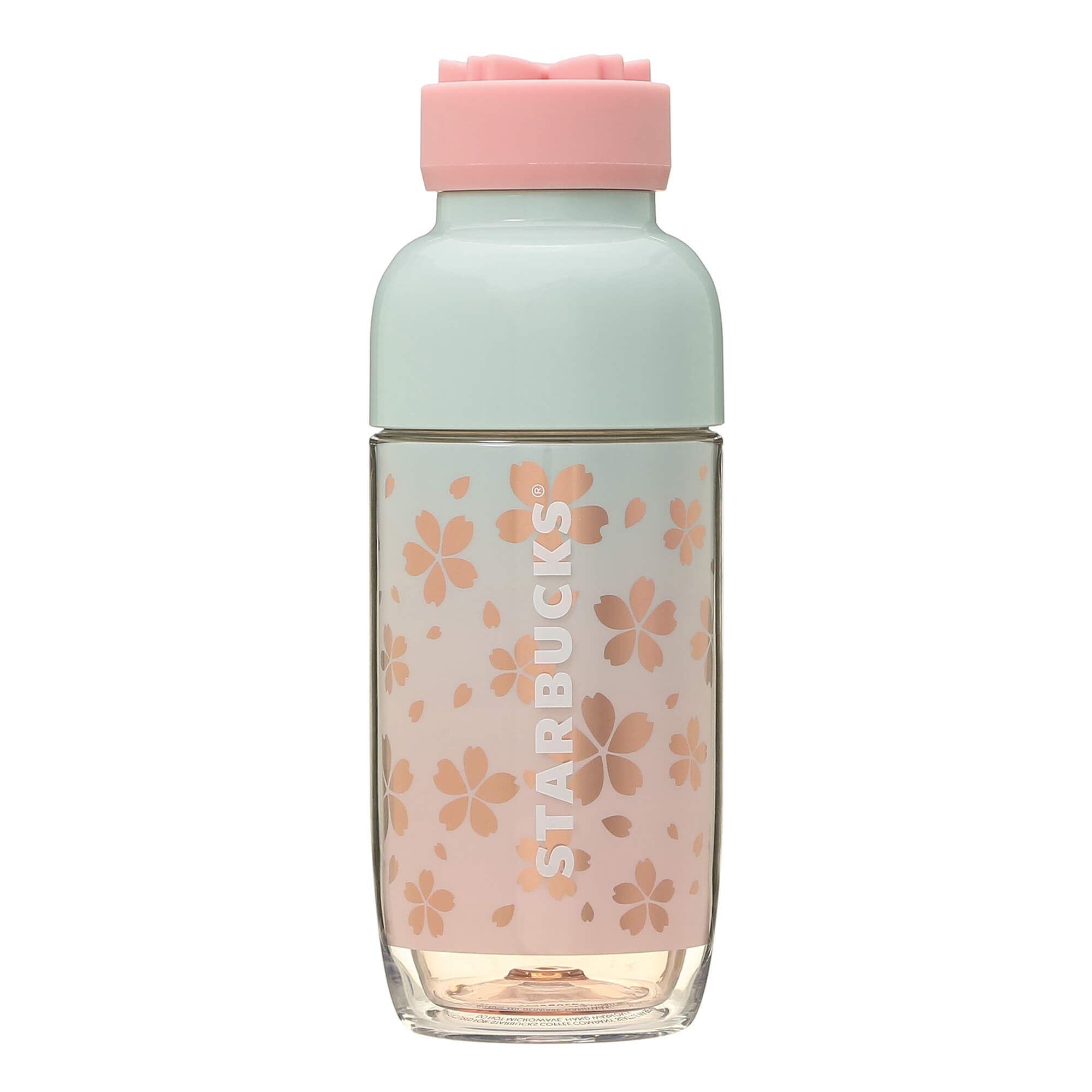 Starbucks Japan Sakura 2021 Bottle Silicone Lid Shiny Flowers