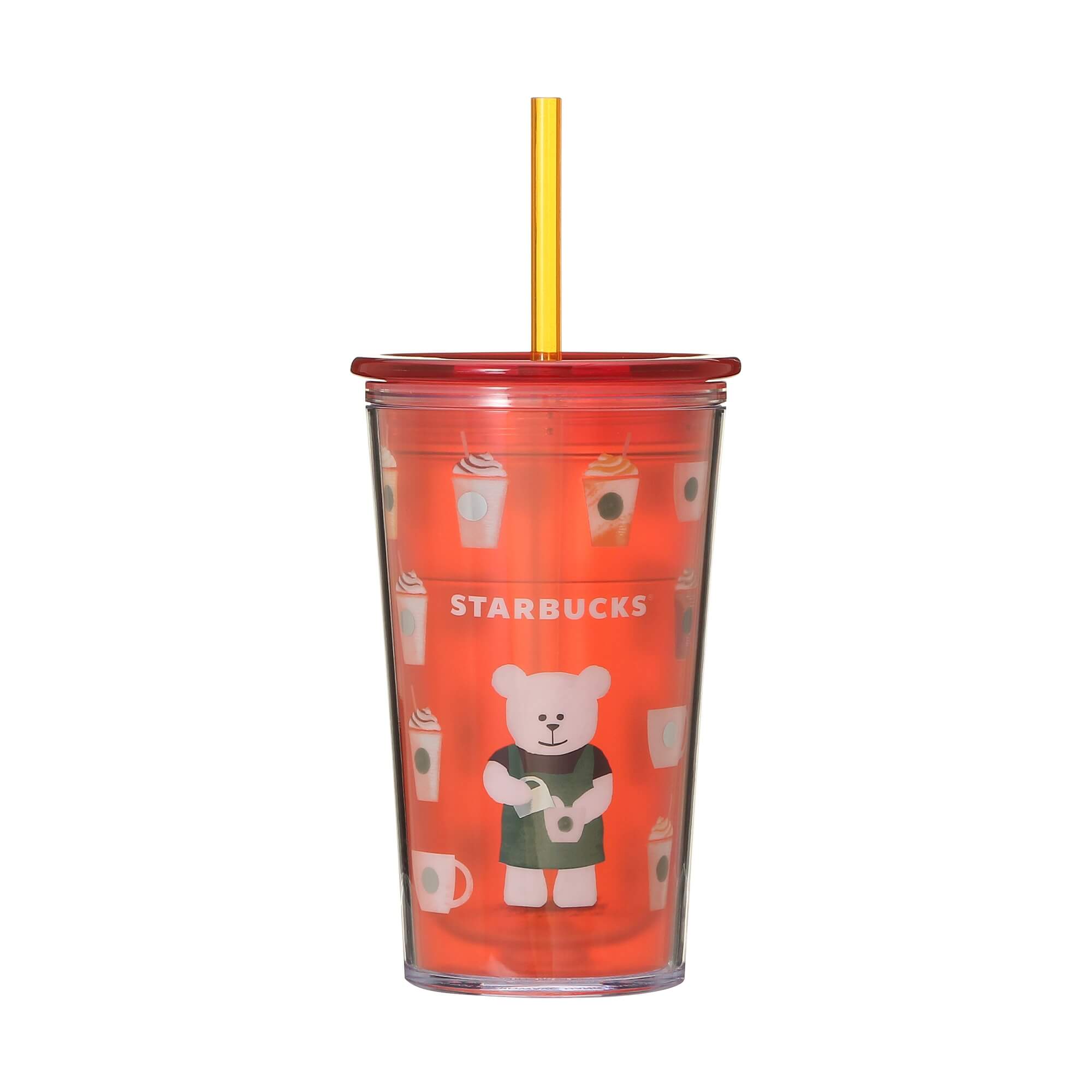 Cold Cup Tumbler Bear Lister Red 355ml