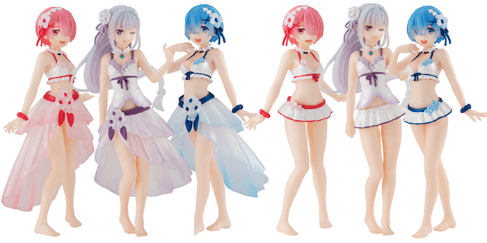 Re Zero Gasha Portraits figures