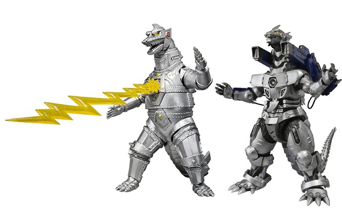 Mechagodzilla (1974) and MFS-3 Type 3 Kiryu Mechagodzilla (2002) S.H. MonsterArts Figures