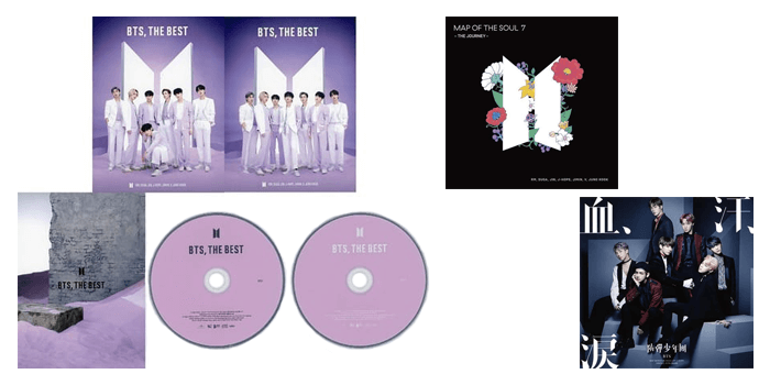 Japanese BTS CDs