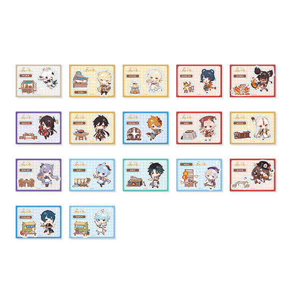 Genshin Impact x Sweets Paradise Chibi Character Stickers - FROM JAPAN