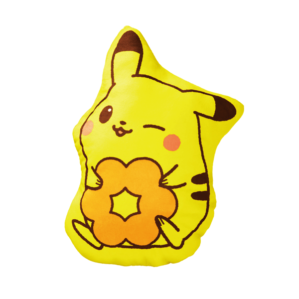 Pokemon x Mister Donut 2022 Pikachu donut pillow