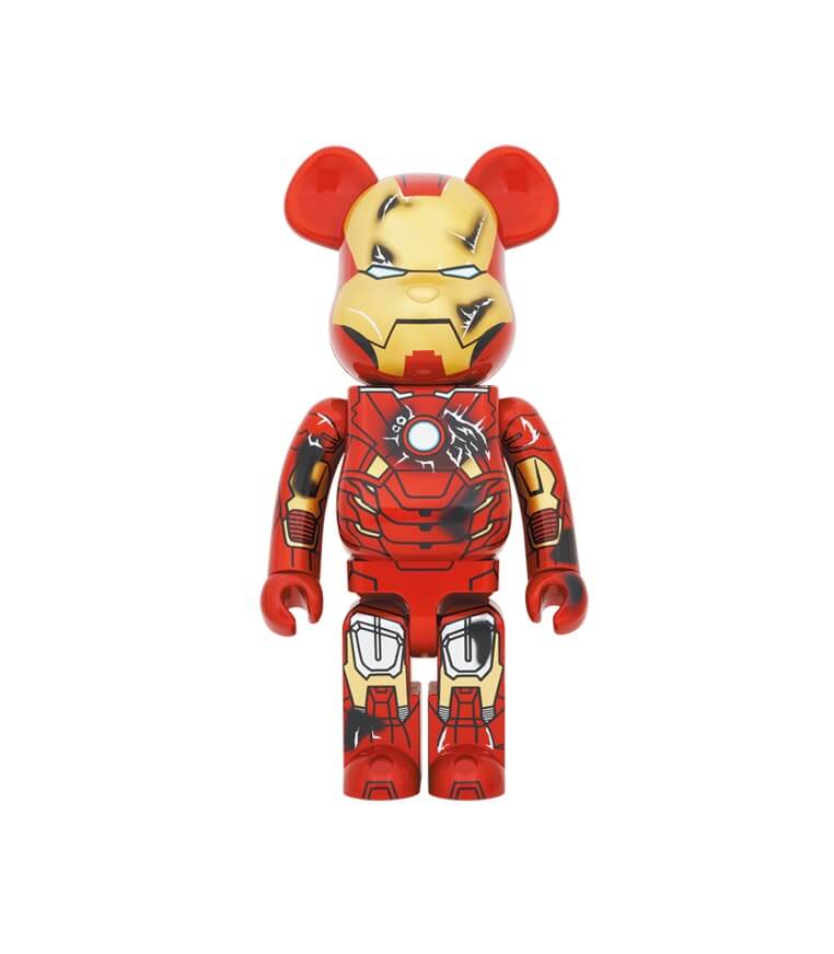 BE@RBRICK IRON MAN MARK VII DAMAGE Ver. 400％ | One Map by FROM JAPAN