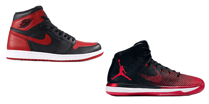 Retro Air Jordan 1 Banned and Jordan XXX1 Banned