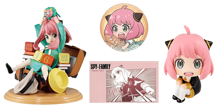 FAN - Uchiwa - Spy x Family (Anya x 2) - 1071 - Matcha Time Gift Shop