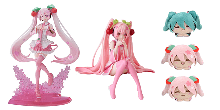 Hatsune Miku Sakura Figures and Plushies 2023 Edition