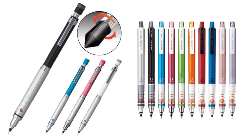 Japanese Stationery Kuru Toga Mechanical Pencils