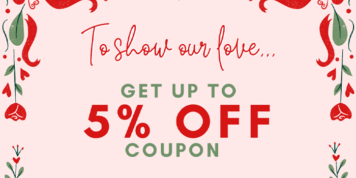 You are currently viewing NEW COUPON: No minimum purchase amount! Get up to 5% OFF with our Blog Coupon for February!