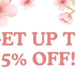 NEW COUPON: No minimum purchase amount! Get up to 5% OFF with our Blog Coupon for April!