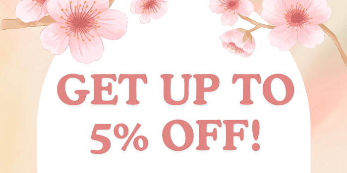 You are currently viewing NEW COUPON: No minimum purchase amount! Get up to 5% OFF with our Blog Coupon for April!
