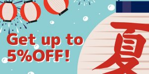 Read more about the article NEW: No minimum purchase amount! Get up to 5% OFF on ANY item with our Blog Coupon for this month!