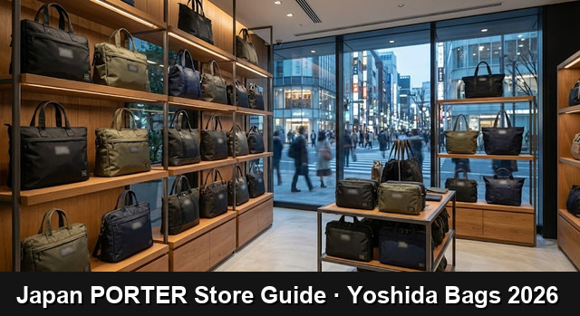 Read more about the article 【Porter Yoshida Bag Guide】Japan’s Must-Visit PORTER Stores for Fans Worldwide — Flagship, Signature Shops & How to Buy from Japan