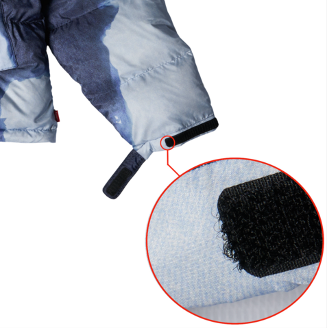 SNKRDUNK official quality guide for Japan streetwear and apparel, brand-new apparel: Velcro, within standard (OK) official example