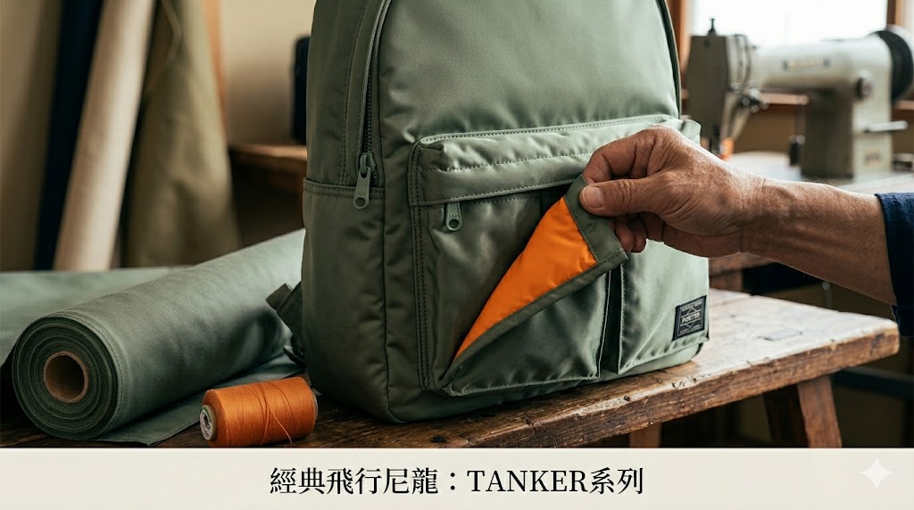 PORTER TANKER系列 — MA-1飛行外套靈感的經典三層結構包袋