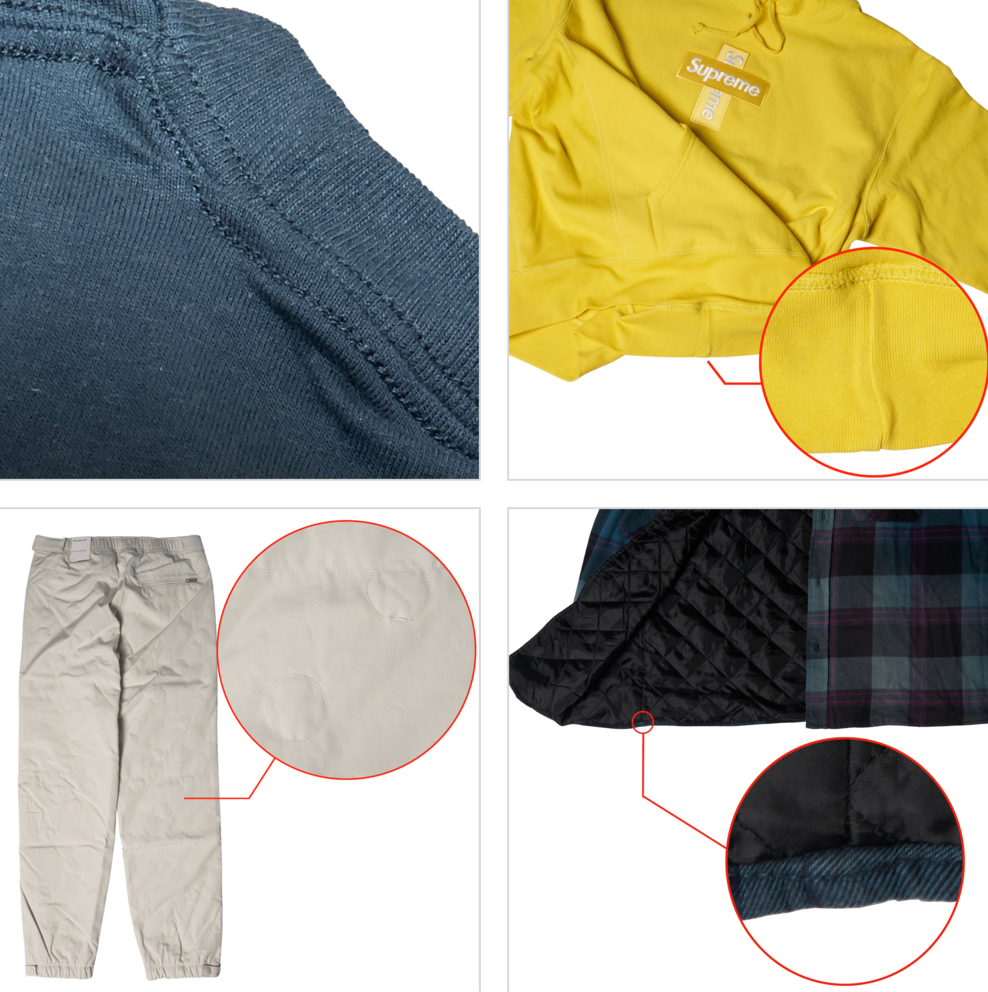 日本潮牌・服飾 SNKRDUNK官方品質指南 全新服飾 車縫線偏移 基準內 OK 官方實例